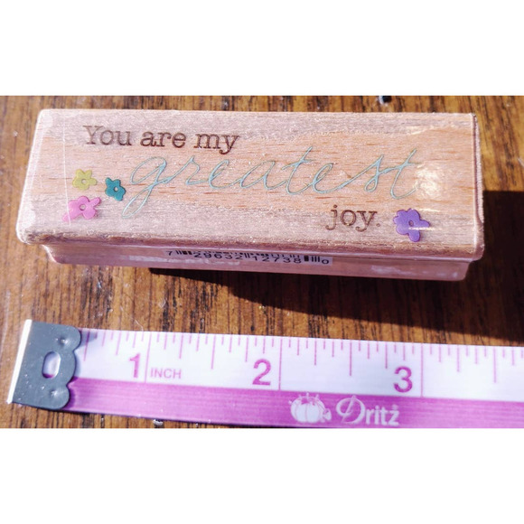 You Are My Greatest Joy Studio G Wood Mounted Rubber Stamp - Picture 2 of 9